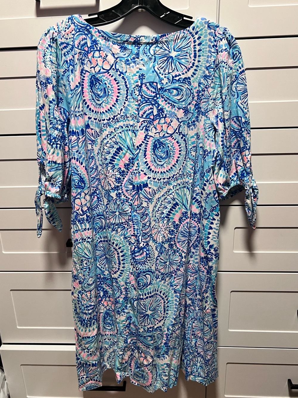 Lilly Pulitzer Easley Puff Sleeve Cotton Knit Dress (D1) - Picture 7 of 8